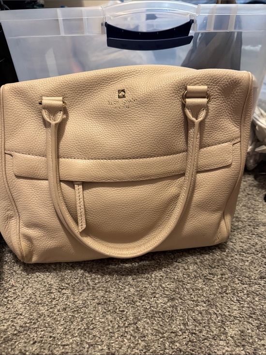 kate spade Handbags - kate spade pebbled leather tote in beige